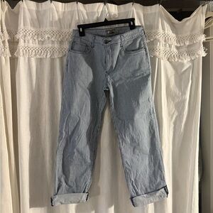 Kut from the Kloth Striped Boyfriend Jeans